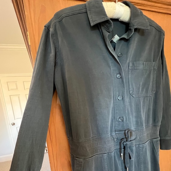 James Perse Mixed Media Utility Jumpsuit, Black, James Perse Size 1, NWT - Picture 5 of 16